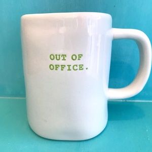 Rae Dunn "out of office" Mug